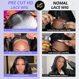 210 Density Glueless Wigs Human Hair Body Wave Lace Front Wigs Human Hair Pre Plucked 4x4 HD Lace Frontal Wigs