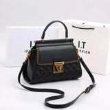 Women's Handbag New Autumn & Winter | High-End Light Luxury Diamond Grid Small Square Bag (Shoulder & Crossbody)