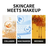 Color Changing Foundation Stick Korean Cover Cream Stick High Coverage Waterproof Dual-Ended with Brush  Base Makeup