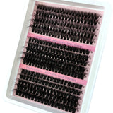 New 15Rows DIY 5D Fluffy Lash Clusters 60D-200D Thick Eyelash Clusters Wispy Individual Lashes 10-20mm Cluster Eyelash Extension