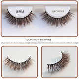 RED SIREN Brown Fluffy Mink Lashes 2026 New Design Luxurious Soft Natural Strip Lashes Cosplay Mink False Eyelashes Supplies