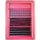 15Rows Lash Clusters Spikes Eyelash Extensions Spiky Lashes Extension Thick Individual Cluster Lashes with Spikes&Bottom Lashes