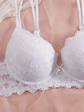Single of Women's Underwear Set Sexy Lace Patchwork with Push Up Bra Romantic Sheer Women's Panties