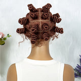 Knotless Braids Wig with Twist Buns | Full Lace African Braiding Hair