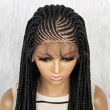13x4 HD Lace Front Braided Wig with Baby Hair | Synthetic Braided Wigs for Black Women
