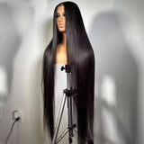40 Inch Bone Straight Human Hair Wig 13x4 13x6 HD Transparent Lace Wigs Brazilian Full Lace Frontal Wig For Women 250% Density