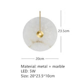 Natural Marble LED Wall Sconce
