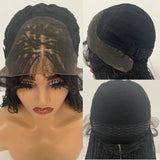28" Micro Twist Braiding Lace Wig | Senegalese Twist Style | Transparent Lace Front Wig | Kanekalon Hair