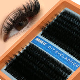 GROINNEYA Fluffy Thick DIY Eyelashes Cluster D/DD Curl Wispy Individual lashes Mix Eyelash Extensions False Eyelashes Extension