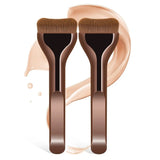 New 2Pcs Professional Foundation Makeup Brushes Soft Dense Hair for Blending Liquid, Cream Flawless Powder Makeup Beauty Tools