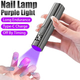 Professional Nail UV LED Lamp Desk With Display Rechargeable Portable Mini Nail Dryer Stand UV Lamp for Nails Art Removable