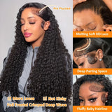 13x4 13x6 HD Transparent Lace Deep Wave Frontal Wig 40 Inch Jerrly Curly Lace Front HumanHair Wig For Deep Curly Water Wave Wig