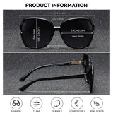 BARCUR Women’s Gradient Butterfly Frame Polarized Fashionable Sunglasses – Trendy Elegant Large PC Elliptical Design with UV400 Protection for Summer Travel Beach Shopping & Summer Style – White Gift Box Included