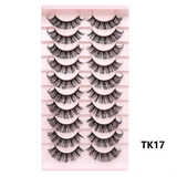 Russian Strip Lashes Makeup Lashes 25mm 3D Mink Volume Fluffy Natural False Eyelashes Thick Dramatic Mink Eyelashes Wholesale