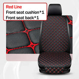 Kcimo Universal Pu Leather Car Seat Cover Seat Back Soft Cushion Minimalism Seat Cushion Chair Carpet Pad Auto Accessories