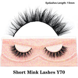 FOXESJI Real Mink Fluffy Short Eye Lashes Extension Wispy Soft Natural Short False Eyelashes Daily wear Full Strip Lashes Makeup