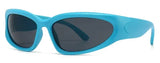 Unique Y2K Designer Luxury Sunglasses Women Rectangle Big Frame Sun Glasses For Men Outdoor UV Protection Classic 2000S Black Sh
