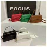 High Quality PU Leather Handbag & Purse for Women | Solid Color Shoulder Crossbody Bag (Lady Messenger, Small Tote for Girls)