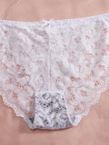 Single of Women's Underwear Set Sexy Lace Patchwork with Push Up Bra Romantic Sheer Women's Panties