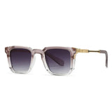 SHAUNA New Square Women Luxury Sunglasses Retro Rivets Men Gradient Shades UV400 Sun Glasses