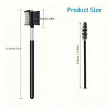 Eyebrow Brush,11-In-1 Eyelash Grooming Kit, Includes Eyelash Curler With Comb Separator, Eyelash Wand,  4 Silicone Refill Pads