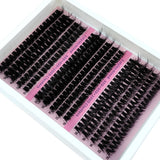 New 15Rows DIY 5D Fluffy Lash Clusters 60D-200D Thick Eyelash Clusters Wispy Individual Lashes 10-20mm Cluster Eyelash Extension
