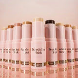 Facial Stick Foundation Full Coverage Dark Skin Foundation Makeup Lasting Oil-control Concealer Base Cream Matte Natural Primer