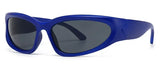 Unique Y2K Designer Luxury Sunglasses Women Rectangle Big Frame Sun Glasses For Men Outdoor UV Protection Classic 2000S Black Sh