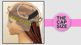 36" Big Knotless Box Braided Full Lace Wig | Cornrow Braiding Wig | Baby Hair | Synthetic Braids | For Women