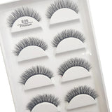 Transparent 3D Mink Eyelashes, Natural Clear False Eye Lashes, Soft Invisible Eyelash, Wispy Makeup Faux Cils, H13 X08, 5 Pairs