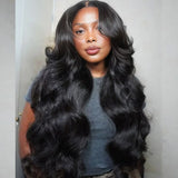 Brazilian Body Wave T-Part Lace Wig | Transparent Human Hair (Glueless, On Sale Clearance)