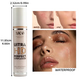 9 Shade Full Coverage Concealer Liquid Foundation  makeup high coverage  Base makeup  cushion Foundation cream  Natural Matte