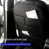 New Car Anti Kicks Pad With Organizer Pocket Leather Universal Seat Back PU Leather Protector Cover Backseat Child Kick Mats