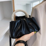 Women's Cloud Bag | New Fashionable Soft Solid-Color PU Leather Single-Shoulder & Crossbody Bag (Simple & Stylish)