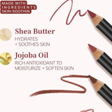 Velvet Matte Lip Liner, Waterproof Non-Fading Long Lasting Lip Pencil, Smooth Application Lip Contour Makeup for Women