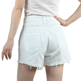 3pcs Women's High Waist Denim Shorts 2025 Summer Black Blue White Hot Pants Ripped Jeans Shorts Woman Short Trousers Streetwear