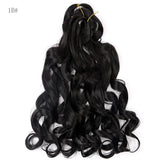 French Curly Crochet Braiding Hair - Ombre Spiral Curls - Pre-Stretched Synthetic Hair Extensions