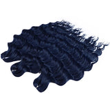 24" Orange Twist Crochet Hair | Synthetic Deep Wave Braiding Hair Extensions | Water Wave Hair | Heat Resistant Fiber | 60 Strands/Pack