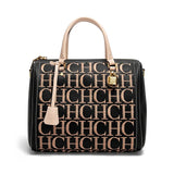 Women's Embroidered Letter Baguette Handbag | PU Leather Shoulder Bag
