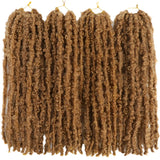 Butterfly Faux Locs Crochet Hair | 12/14" Distressed Goddess Locs | Pre-Looped | 12 Strands/Pack