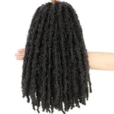 Butterfly Faux Locs Crochet Hair | 12/14" Distressed Goddess Locs | Pre-Looped | 12 Strands/Pack