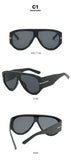 2024 New Fashion Big Frame Pilot Brown Sunglasses Women Men Brand T Outdoor Sun Glasses Female Shade Oculos De Sol Gifts