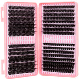 Eyelash Cluster DIY Eyelash Extension Kit with Tweezers Bond and Seal Reusable Single Eyelashes Festival Gift Eye Makeup