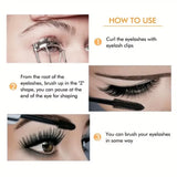 Waterproof 4D Mascara Thick Long Smudge-proof Plump Encrypted Long-lasting Curling Large Eye Makeup Makeup Tools