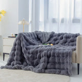Imitation Rabbit Fur Plush Blanket Winter Warmth Super Comfortable Blanket Bed Luxury Warm Sofa Cover High Quality Throw Blanket