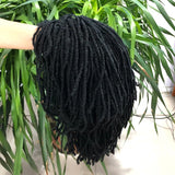 10" Braided Bob Wig | Afro Dreadlock Wig | Curly Ends | Synthetic Crochet Wig | Cosplay