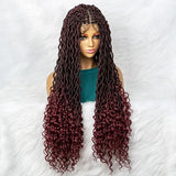 Goddess Box Braids Wig | Curly Ends | Full Lace | Crochet Hair | Black Women