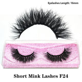 FOXESJI Real Mink Fluffy Short Eye Lashes Extension Wispy Soft Natural Short False Eyelashes Daily wear Full Strip Lashes Makeup