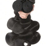 42 Inch Body Wave Human Hair Bundles Natural Black Brazilian Virgin Hair Weave 12A Unprocessed Real Human Hair Extensions Full T