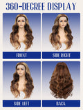 P4/27 Highlight Body Wave 40 Inch Long-length & 200% High Density Human Hair Wigs HD Transparent Skin-melt Swiss Lace Frontal Wig